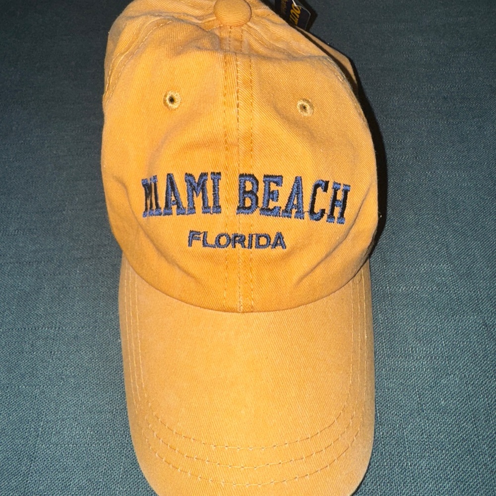 Miami Beach Florida Kids Yellow Hat